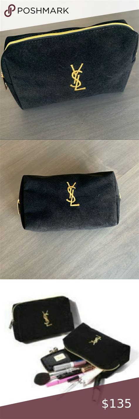 makeup pouch ysl|ysl cosmetic pouch.